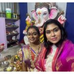 Satya sri Instagram - Thank you for inviting me to Ganesh Puja LB nagar Hasthinapuram Division women’s president @nikithareddy258 And KAMALA garu wife of LB nagar MLA DEVIREDDY SUDHEER REDDY GARU AND COPORATOR @hema_samala22 garu #jaibhologaneshmaharajkijai🙏🏻 #satyasri #actresssatyasri #jabardasth_satyasri #tollywood #teluguqueen #instagood #ganeshchaturthi #satyasrifanforever #satyasristories