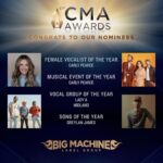 Scott Borchetta Instagram - I love awards show season. I especially love when the #BMLGfamily gets acknowledged for their artistry and musicianship. To say that it takes a MACHINE is an understatement. Thank you to everyone for supporting us and bringing this music to life. 👊👊 You know who you are… Let’s celebrate Country Music’s BIGGEST Night LIVE from Nashville on November 8 at 8/7c on ABC! @cma • @carlypearce • @ladya • @midland • @greylanjames