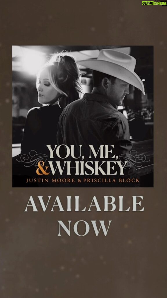 Scott Borchetta Instagram - This is going to be a SMASH!!! 🥃 The new single from @justincolemoore and @priscillablock is here and it’s oh so good. 👊👊 #YouMeAndWhiskey
