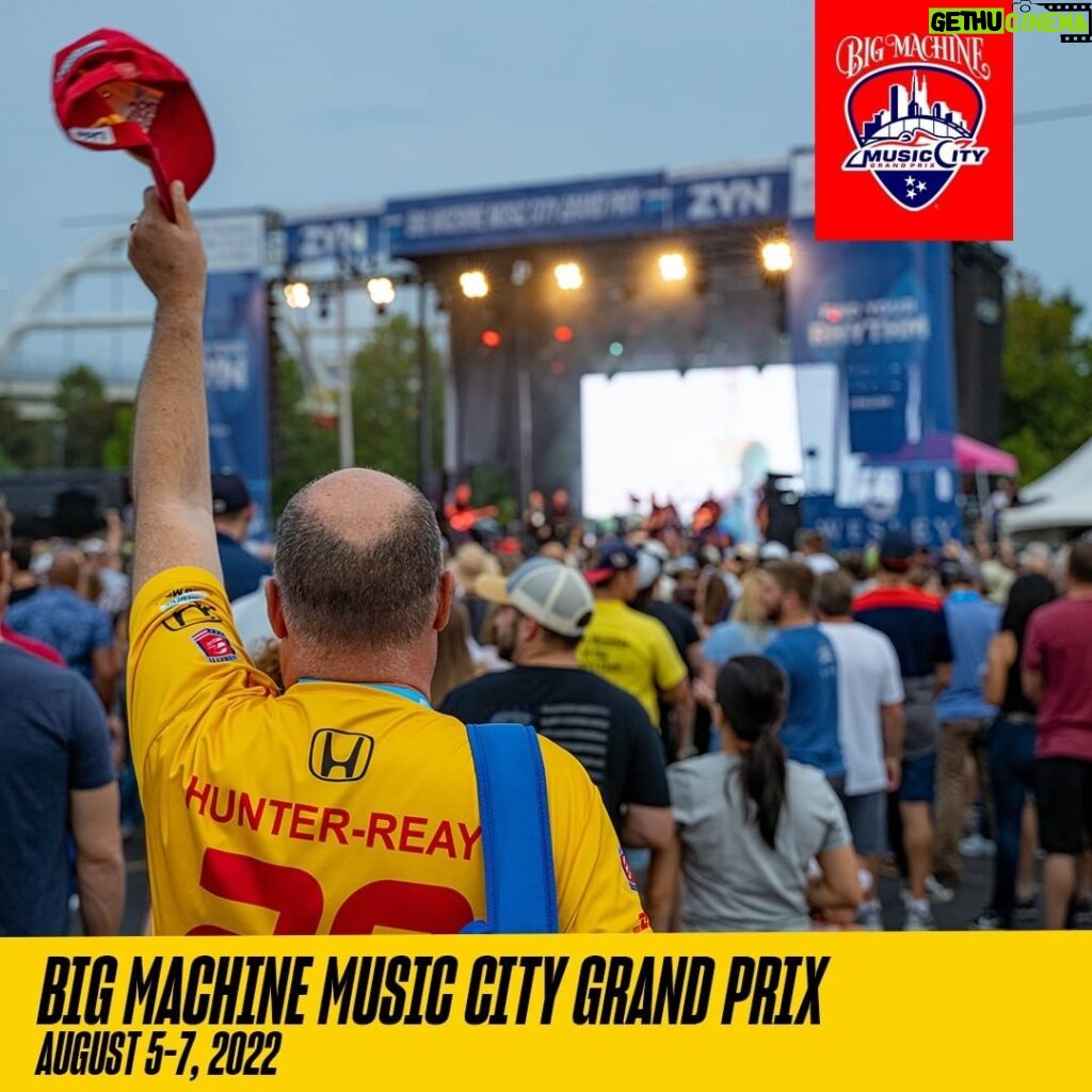 Scott Borchetta Instagram - I can't believe the Big Machine @musiccitygp is here! What a dream to see the NTT @indycar Series taking over Music City! 🏁🏎💨 Oh yeah... and so many artists from the #BMLGfamily will be performing throughout the weekend! Could it get any better?! 👊 #BigMachineMCGP | #MusicCityGP