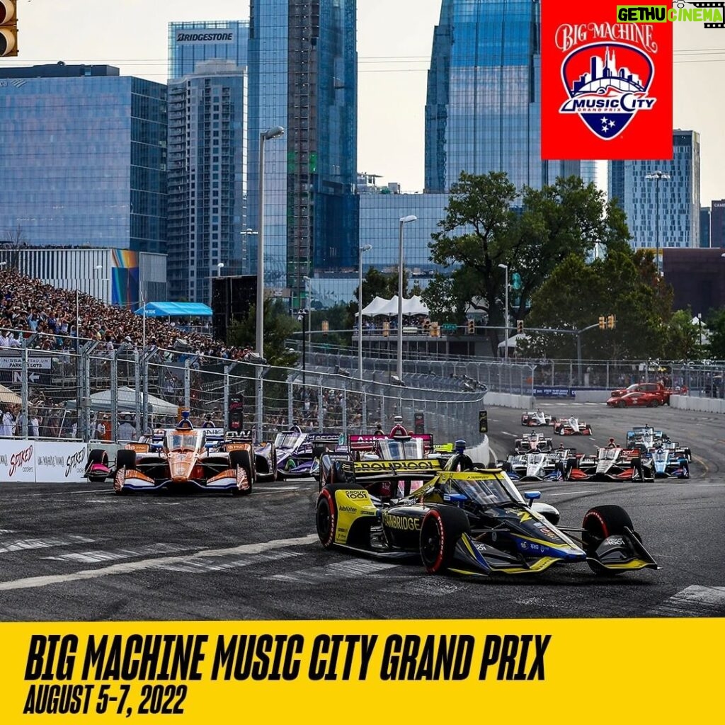 Scott Borchetta Instagram - I can't believe the Big Machine @musiccitygp is here! What a dream to see the NTT @indycar Series taking over Music City! 🏁🏎💨 Oh yeah... and so many artists from the #BMLGfamily will be performing throughout the weekend! Could it get any better?! 👊 #BigMachineMCGP | #MusicCityGP