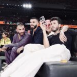 Sebastián Yatra Instagram - Colombia en la final de la @kingsleague @queensleague 🔥👸🏽🤴🏻🔥⚽️🇨🇴🌎🔥🔥🔥🫶🏻🫶🏻✨✨✨🏆 @manuelturizo @beelecito #VAGABUNDO Estadio Cívitas Metropolitano