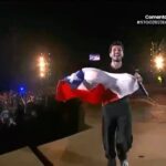 Sebastián Yatra Instagram - Anoche tuve la oportunidad de cantar en la ceremonia inaugural de los Juegos Panamericanos Santiago 2023 🇨🇱🏋🏽‍♂️🚴🏻‍♀️🔥🏟️ gracias a todos los bailarines y músicos que me acompañaron y a todas las personas que lo hicieron posible 🥹🫶🏻✨🙏🏻 cuál canción fue su favorita en vivo??? Te amo ChiLE !!! 🤍🤍💙❤️ Suerte a todxs lxs atletas!!! Hoy fui a ver BMX 👀🫀 Estadio Nacional Santiago