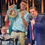 Sebastian Fundora Instagram - I want to Thank again @wbcmoro and everyone else for welcoming my team and I to the WBC family. It was an honor being a guest there today at WBC’s “Martes de Cafe” . This year has been an incredible one, and we’re not even half way done. Sky’s the limit!! #thetoweringinferno #wbcboxing #mexicocity Mexico City, Mexico