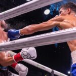 Sebastian Fundora Instagram - Either hand is the upper hand #toweringinferno #premierboxingchampions #showtimeboxing #coachellavalley Dignity Health Sports Park