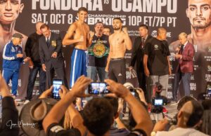 Sebastian Fundora Instagram - Weight made. Showtime tomorrow!!! 🔥🔥🔥 #fundorasquad #showtimeboxing #pbcboxing