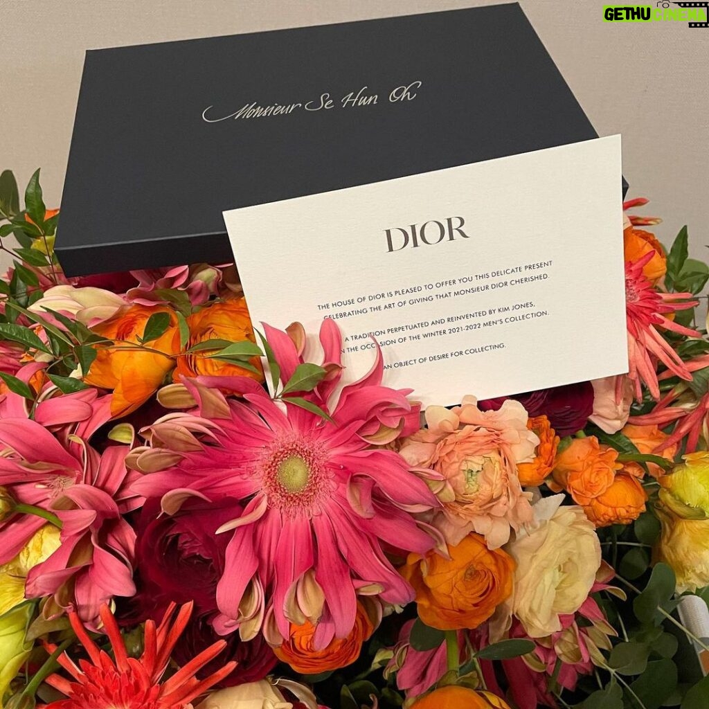 Sehun Instagram - #광고 #DiorWinter21 #Dior @Dior @MrKimJones