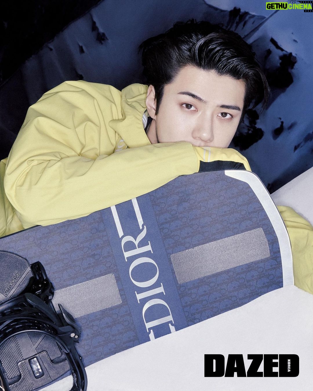 Sehun Instagram - @dior @MrKimJones #dior #DiorSki @dazedkorea