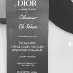 Sehun Instagram - #dior