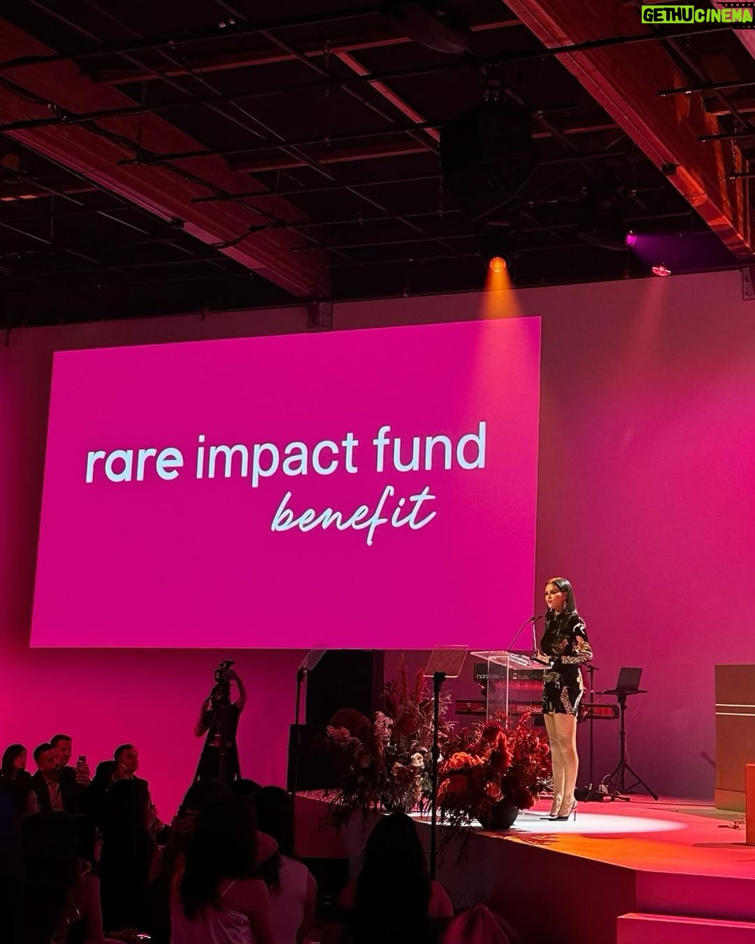 Selena Gomez Instagram - My heart is full after this weeks inaugural Rare Impact Fund Benefit. This has always been a dream of mine and I’m forever grateful to everyone who has joined us on this mission to expand mental health services and education for young people around the world. I am encouraged by the amount of love and support in the room. The future is bright, this is only the beginning. Love you all so much! 📷: @gettyimages @stefaniekeenan @monicaschipper