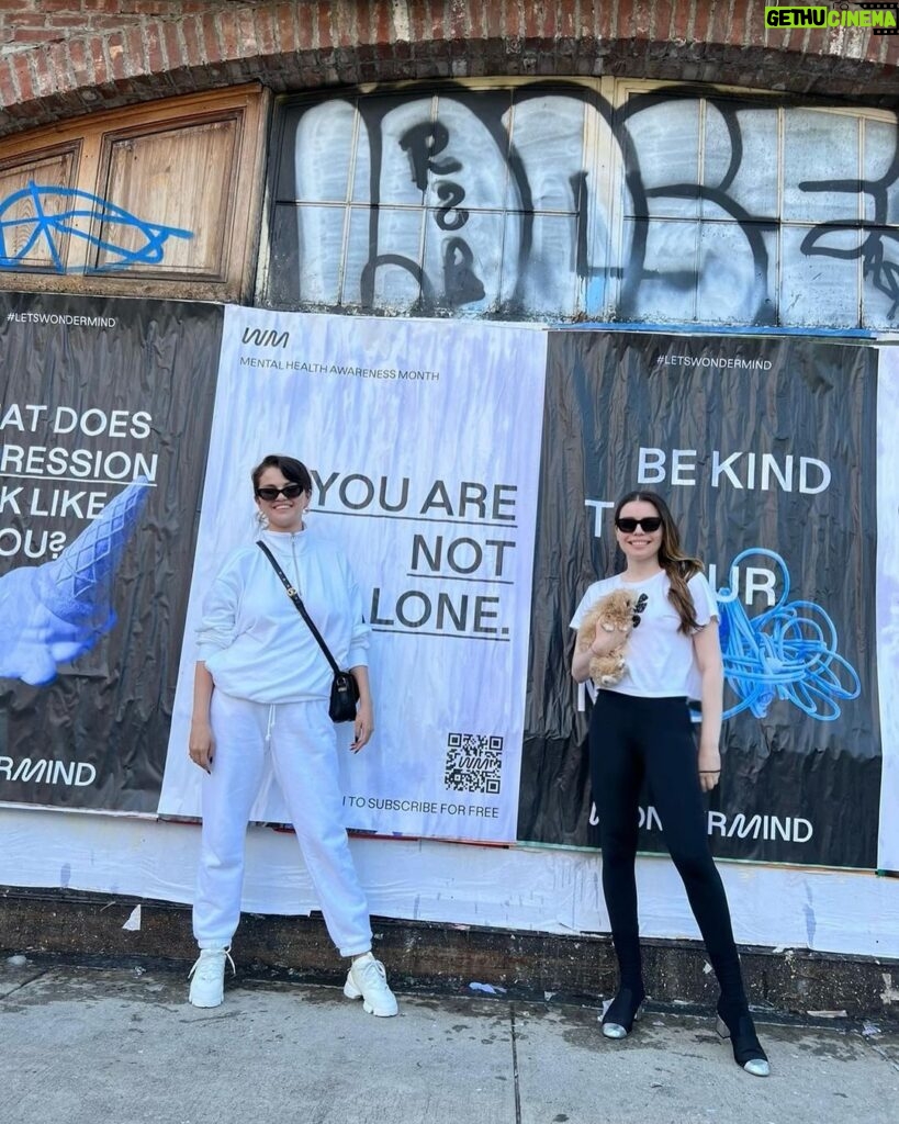 Selena Gomez Instagram - This month @officialwondermind has placed posters all around NYC as a reminder that you are not alone ♥️