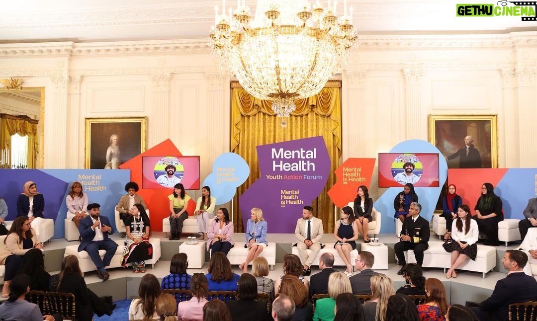 Selena Gomez Instagram - Today is Mental Health Action Day. Yesterday, I had the opportunity to visit the White House for this very reason- to help prioritize mental health. The Rare Impact Fund joined forces with the @whitehouse and @mtv for the first ever Mental Health Youth Action Forum. We met with some of the brightest young leaders in mental health advocacy and discussed paths forward with @flotus and Surgeon General @drvivekmurthy. I was beyond honored to attend and am feeling more inspired than ever! But this is just the beginning- we still have so much work to do.