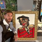 Sergio Ramos Instagram - Nueva incorporación a nuestra colección privada. Una obra del fenómeno @andresvalenciaart. 🎨 New addition to our private collection. A piece by the great #AndrésValencia. 🎨