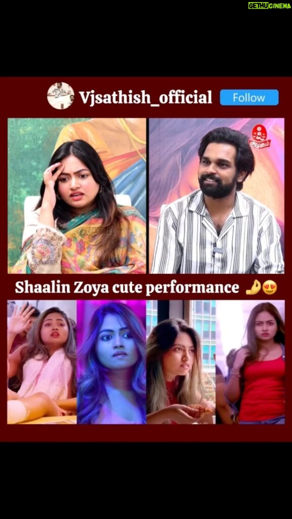 Shaalin Zoya Instagram - @shaalinzoya Cute Performances 🤌🥰 #shaalinzoya #shaalin #shaalinzoyafans #kannagi #tamilactress #thalapathy #simbu #surya #tamilcinema #actress #heroine #vjsathish #instagood #instadaily #instatoday