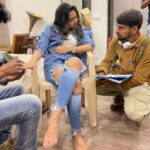 Shaalin Zoya Instagram – Behind the scenes of kannagi ❤️