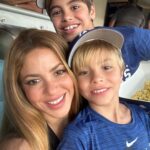 Shakira Instagram - At the Dodgers game with the kiddos last night! amazing game!