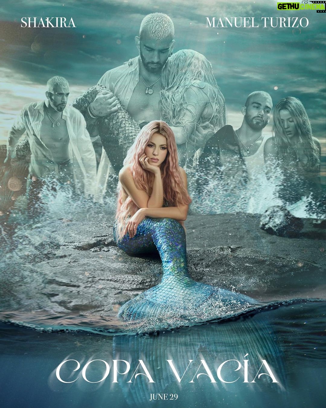 Shakira - 2.1 Million Likes - Hicimos una película 🎥🧜♀️ @manuelturizo “COPA VACIA” llega este 29 DE JUNIO 8:00 PM EST
