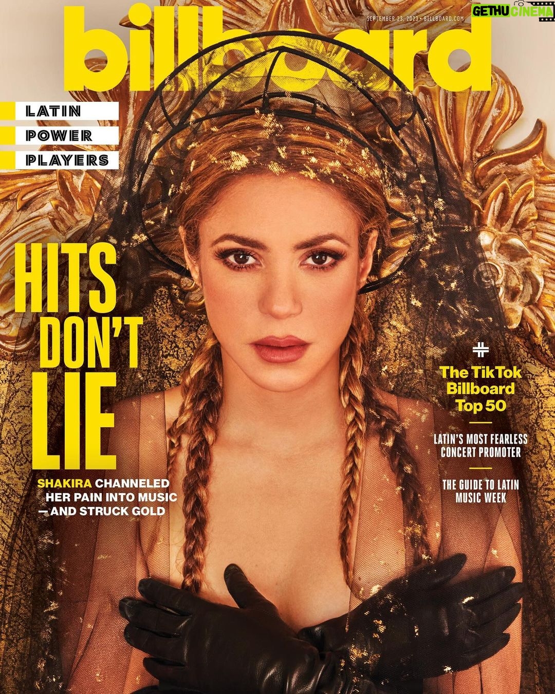 Shakira Instagram - Thank you @billboard , @leilacobo and @ruvenafanador for this beautiful piece! Always a pleasure working with you.