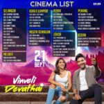 Shalini Balasundaram Instagram - Vinveli Devathai theater list #shalinibalasundaram #vinvelidevathai #storyfilms