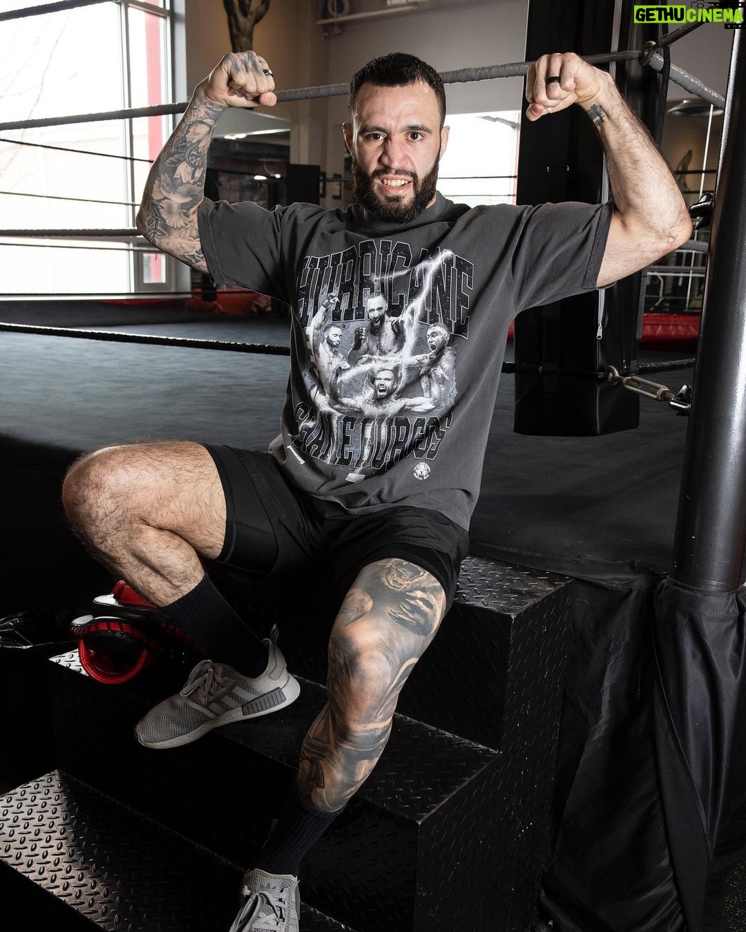 Shane Burgos Instagram - It’s HURRICANE SEASON in Atlanta! 🌪 This Friday @hurricaneshane_ returns to the cage and he’s ready for war ⚔️ #Tigear Tap to shop our Hurricane Shane Fighter Tee and rep for fight night! ⬆️ #pfl #mma #mmafighter #professionalfighter #shaneburgos #hurricaneseason #hurricaneshane #kickboxing #jiujitsu #bjj #fightnight
