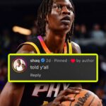 Shaquille O’Neal Instagram – Shaq commented this under our Bol Bol post! 🤣🐐 He’s been a big supporter of Bol over the past few years…even back when he was with Denver. The Suns have let him loose over the last two games and he has 25 PTS on 10/13 FG off the bench during that span. @shaq (🎥: NBA on TNT)