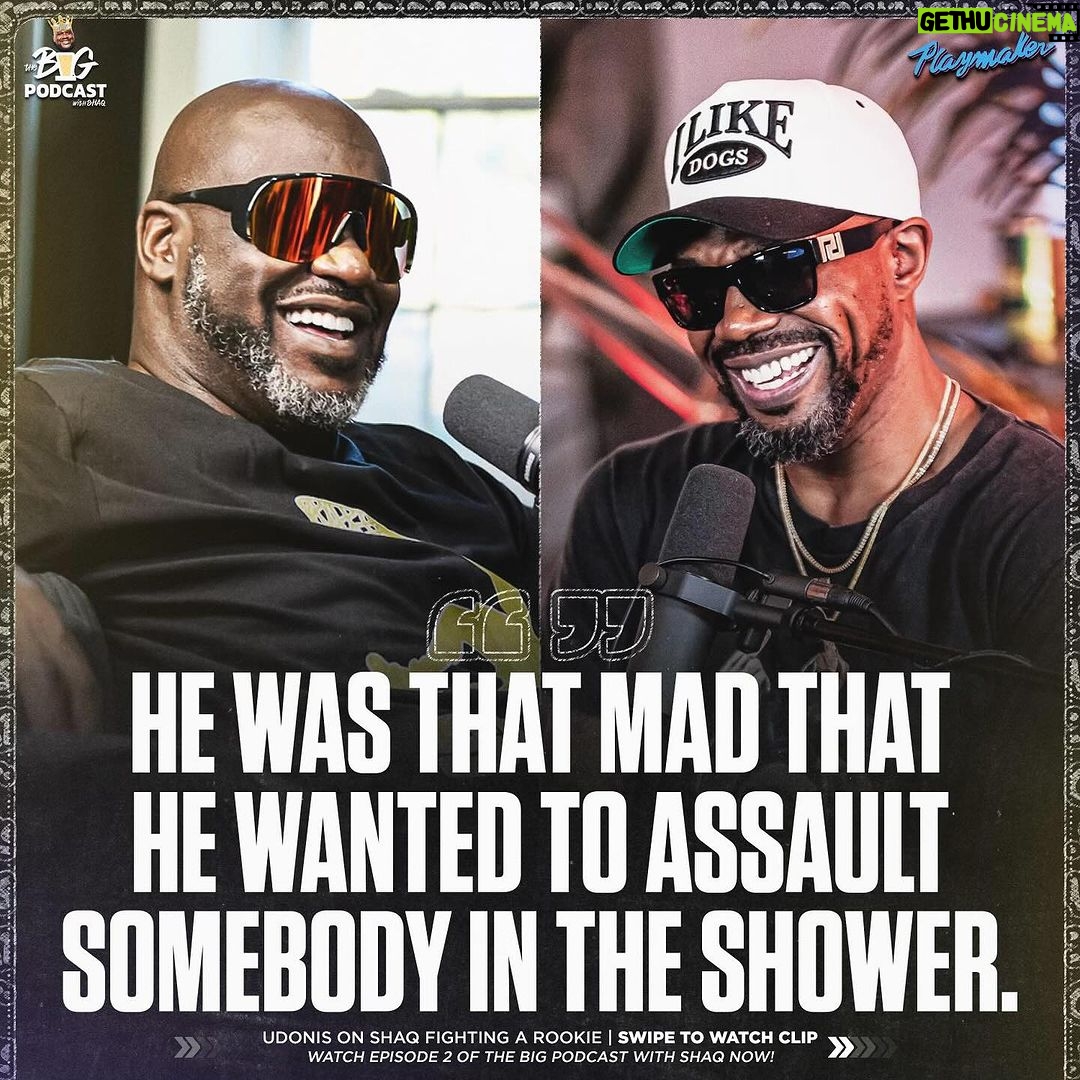 Shaquille O'Neal Instagram - Watch Episode 2 of my new show out now! Link in @thebigpodwithshaq bio. Follow & Subscribe - so many special guests and untold stories coming up…