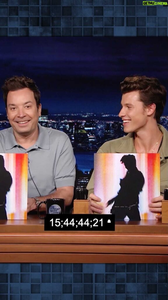Shawn Mendes Instagram - Practice makes perfect! Jimmy and Shawn are getting ready to host the show tonight. Tune in @nbc 11:35/10:35c #ShawnOnFallon #FallonTonight The Tonight Show Starring Jimmy Fallon