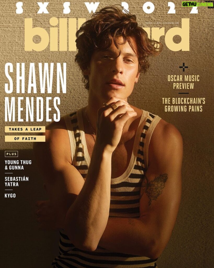 Shawn Mendes Instagram - thank you @billboard & thank you chris martin for the kind words 🤍