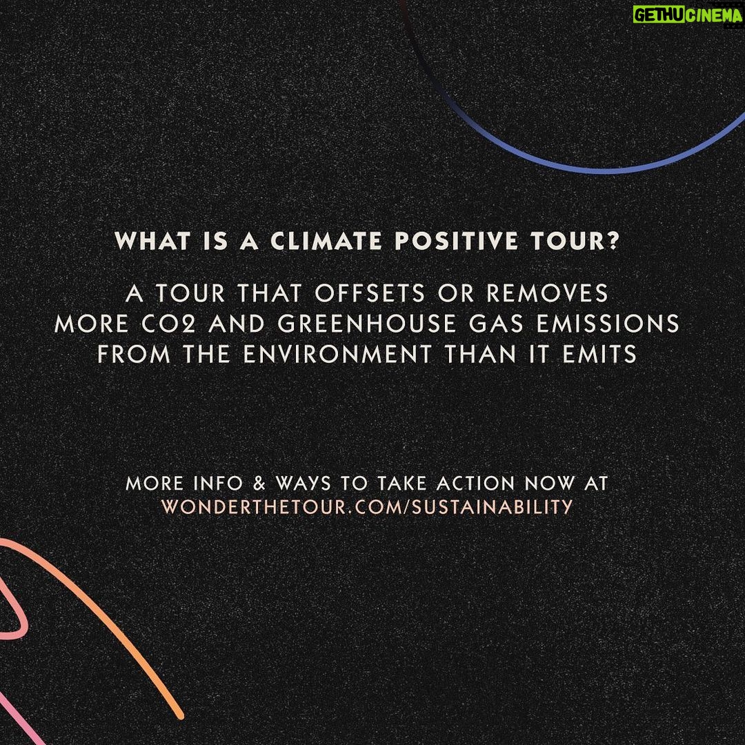 Shawn Mendes Instagram - Over the past year, my team & I set out to develop a sustainability program with the goal to make Wonder The World Tour a fully climate positive tour, in the hope that we could do our small part to contribute to making the way we tour greener. You can read a letter from me & more about our tour sustainability & greening program here wonderthetour.com/sustainability