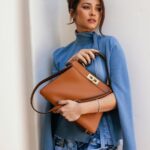 Shay Mitchell Instagram - Finally a Peekaboo that isn’t for my kids. @fendi #FendiPeekaboo #InLoveWithMyPeekaboo #fendi