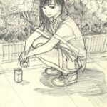 Shingo Tamagawa Instagram - "PUPARIA" アイデアスケッチです。 ある意味でふつう、もしくはニュートラルな雰囲気を持つこの子が描けた時に、肩の力が少し抜けて、この先も作れそうだと思ったのを覚えています。 #puparia