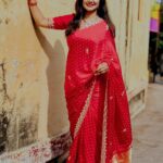 Shiva Jyothi Instagram - When god gives you a new beginning, don't repeat the old mistakes. ❤️ Saree & blouse @anvitha_collections ❤️ #newpost #jyothakka #shivajyothi #instagram #instagood #saree #sareelove #festival