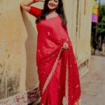 Shiva Jyothi Instagram - When god gives you a new beginning, don't repeat the old mistakes. ❤️ Saree & blouse @anvitha_collections ❤️ #newpost #jyothakka #shivajyothi #instagram #instagood #saree #sareelove #festival