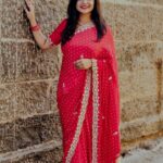 Shiva Jyothi Instagram - When god gives you a new beginning, don't repeat the old mistakes. ❤️ Saree & blouse @anvitha_collections ❤️ #newpost #jyothakka #shivajyothi #instagram #instagood #saree #sareelove #festival