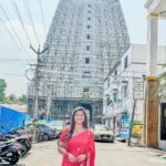 Shiva Jyothi Instagram - #happynewyear2024❤️ #arunachalam #omnamahshivaya 🙏 Wearing @anvitha_collections ❤️
