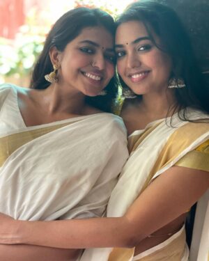 Shivathmika Rajashekar Instagram - Tbt Onam and I refuse to move on from this song.... thenksss byeeee