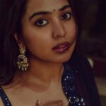 Shivathmika Rajashekar Instagram - ✨ #SuKeeBhava Sangeeth night 🤍 Styled by @officialanahita Outfit: @byshahmeenhusain Jewellery: @adornablesbysonalimehra Style team: @pranathivarma.k Photography: @weareretrospection
