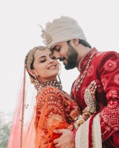 Shrenu Parikh Instagram - Taken forever ❤️🧿 21/12/23 . #LoveAtFirstTake Bride’s Look designed and Make up by @nehaadhvikmahajan Outfit : @bridesofkalki Hair by @timemachinebrides @shinejanarthanan Bridal set by @khuranajewelleryhouse . Bridal accessories by @raabtabyrahul Footwear by @houseofvian Groom’s Outfit by @runit_gupta accessories by @raabtabyrahul Decor and Event managed by @thetuliptouch Location @lilleria.riverside Photography @oragraphy Catering by @barodacaterers