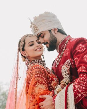 Shrenu Parikh Instagram - Taken forever ❤️🧿 21/12/23
.
#LoveAtFirstTake 
Bride’s 
Look designed and Make up by @nehaadhvikmahajan 

Outfit : @bridesofkalki 
Hair by @timemachinebrides @shinejanarthanan 
Bridal set by @khuranajewelleryhouse 

.
Bridal accessories by @raabtabyrahul 
Footwear by @houseofvian 
Groom’s 
Outfit by @runit_gupta 
 accessories by @raabtabyrahul 
Decor and Event managed by @thetuliptouch 
Location @lilleria.riverside 
Photography @oragraphy 
Catering by @barodacaterers