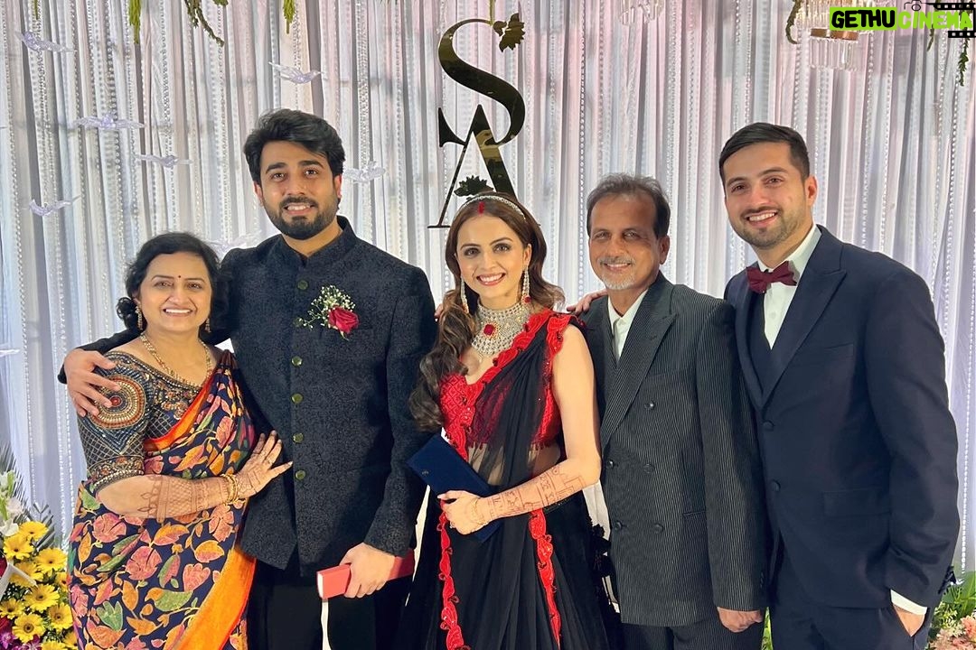 Shrenu Parikh Instagram - I knew my sister would be a pretty bridezilla but had no idea she would be beaming with so much excitement throughout the wedding ❤️ Cheers to celebrating and starting @shrenuparikhofficial & @akshaymhatre11 happily ever after with handpicked core memories from the wedding celebrations!! & Congratulations to all of us on wedding planning & execution being over 😂 #loveatfirsttake Vadodara, Gujarat, India