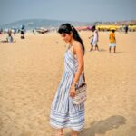 Shruthi Rajanikanth Instagram - GoAn beach and LoSt bUtTerFlY 🦋✨ costume @zaan_hijabs Goa - Calangute beach