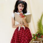 Shruthi Rajanikanth Instagram - Cherry 🍒 📸 @stejin_cj Costume @smruthy_fashion_studio Mua @renjithrajmakeupartist Retouch @anishmanalur Thrissur