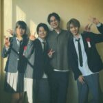 Shuichiro Naito Instagram - 猫カレ最後までご視聴ありがとうございました！ かわいいかわいい生徒たちと☺︎ ずっと片思いの藍さんとまさかの写真撮り忘れ。 一生後悔しろってことですね🫠