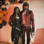 Simon Kippen Instagram - Happy #halloween people ❔🎃 . . #cosplay #marvel #starlord #gamora #guardiansofthegalaxy #costume #dressup