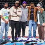 Sinqua Walls Instagram – Court side with the Bro’s 🤙🏿 ⚡️ @utahjazz 🙏🏿