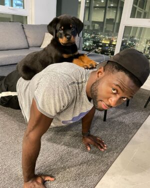 Sinqua Walls Instagram - Puppy Love💙!! Yung NINO ✨