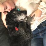 Siobhan Williams Instagram - My sweet, sweet boy. I can’t believe you are gone. You’ve been with my for most of my life that I can remember. You’ve always been my 90 lb lap dog and I will miss having you beg to come sit on me every time I see you. You were the happiest boy your whole life, loved nothing more than being outside, running around and exploring. You never ever stopped being a puppy, or jumping around like one, even when your body was giving up on you. I love you forever Dusty.
