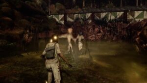 Siobhan Williams Instagram - @thechantgame IS FINALLY OUT IN THE WORLD! Here’s the launch trailer for you all.  I had a blast making this game with the folks over at @brasstoken , and I can’t wait to hear what you all think.  I hope you love stepping into Jess’s shoes and seeing what horrors await you on the island ;). The last pic is of Mike & Sapna – the creative team behind the game, and also the kindest humans <3

Let me know if you’ll be playing in the comments below! 
#thechant #horrorgame #survivalhorror #brasstoken #indiegames #cosmichorror #psychadelic
