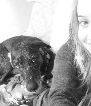 Siobhan Williams Instagram - My sweet, sweet boy. I can’t believe you are gone. You’ve been with my for most of my life that I can remember.  You’ve always been my 90 lb lap dog and I will miss having you beg to come sit on me every time I see you. You were the happiest boy your whole life, loved nothing more than being outside, running around and exploring. You never ever stopped being a puppy, or jumping around like one, even when your body was giving up on you. I love you forever Dusty.