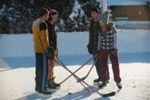 Siobhan Williams Instagram - A few years ago I did a movie where I got to play the sole girl kicking ass on the boy's high-school hockey team. Fun fact: I grew up competitive figure skating, which  rendered me pretty much useless with a pair of hockey skates, so I learned to play hockey with my spike blades and disguised them in the film. I have such fond memories of making this movie, and the winter weather always makes me wanna get back to another round of ice hockey 😊